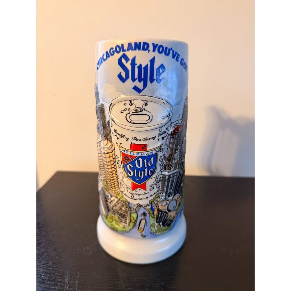 1981 Vintage Beer Stein / Mug Chicagoland You've Got Style Heilemans Old Style